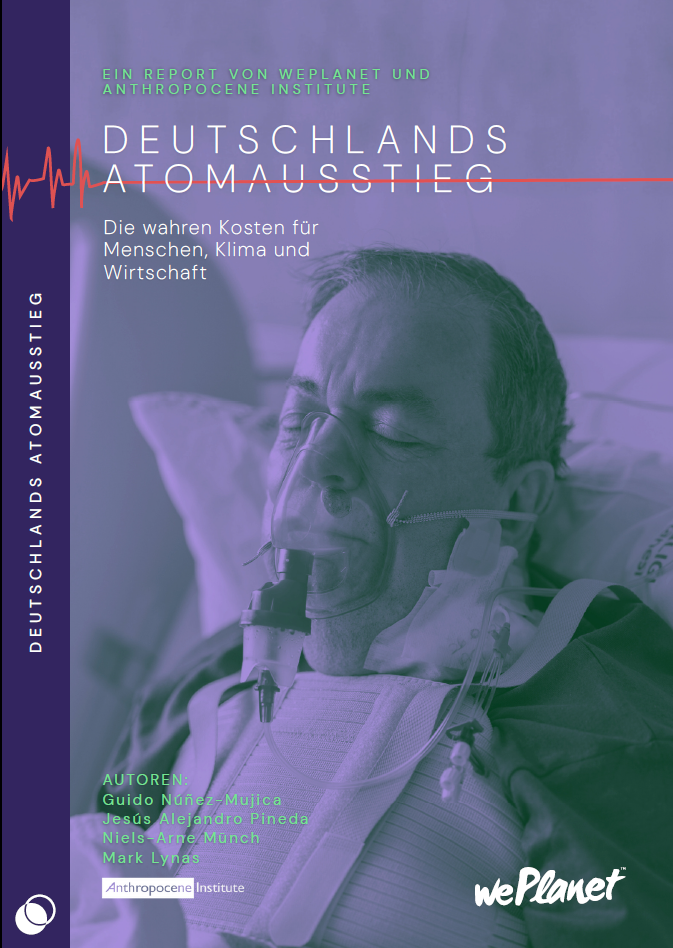 PDF-Cover: Die wahren Kosten des Atomausstiegs (WePlanet DACH)